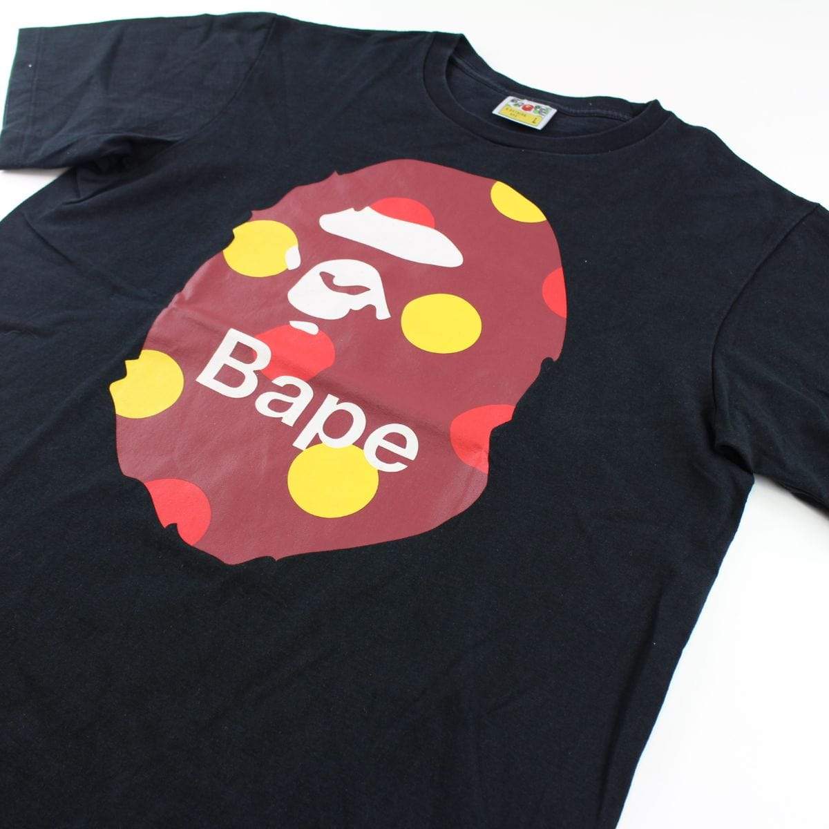 Bape Spots Big Ape Logo Tee Black - SaruGeneral