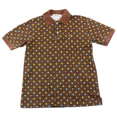 Polo Bape Baby Milo Star Monogram marron