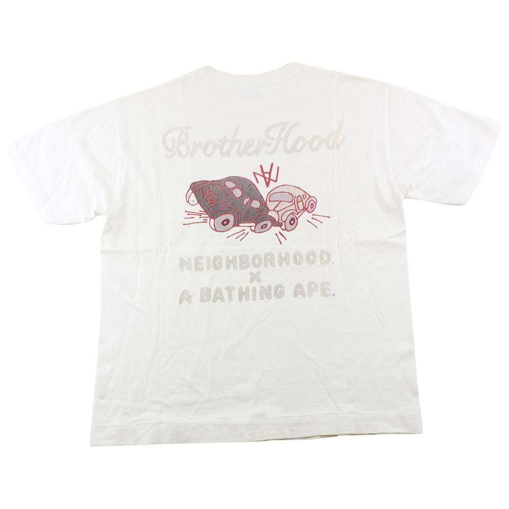 Bape x Neighbourhood Cars Tee White - SaruGeneral