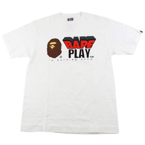 T-shirt Bape Play avec logo blanc
