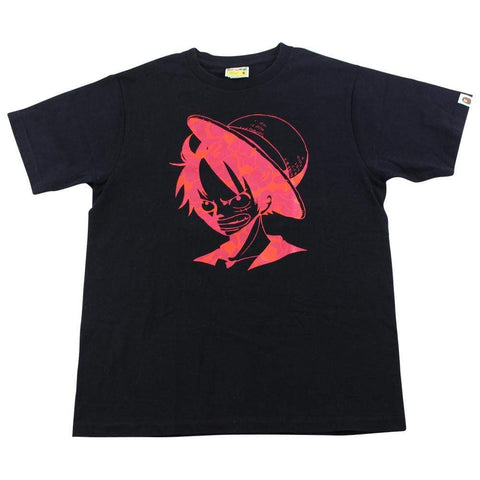 Bape x One Piece Luffy Tee Black