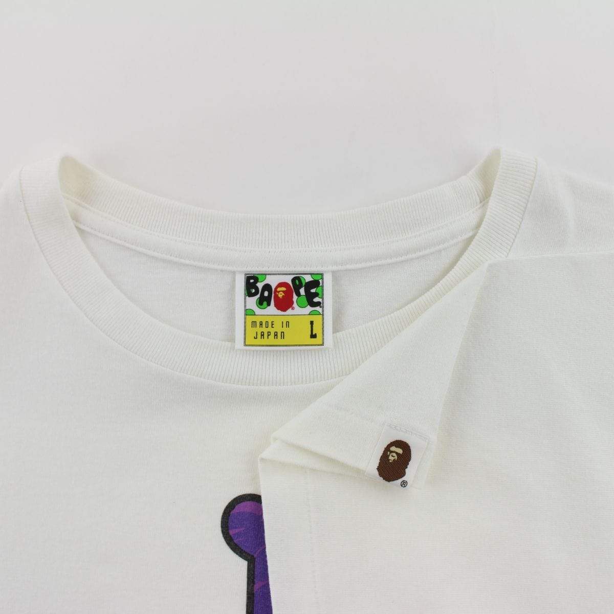 Bape x One Piece Purple Camo whitebeard Tee White - SaruGeneral