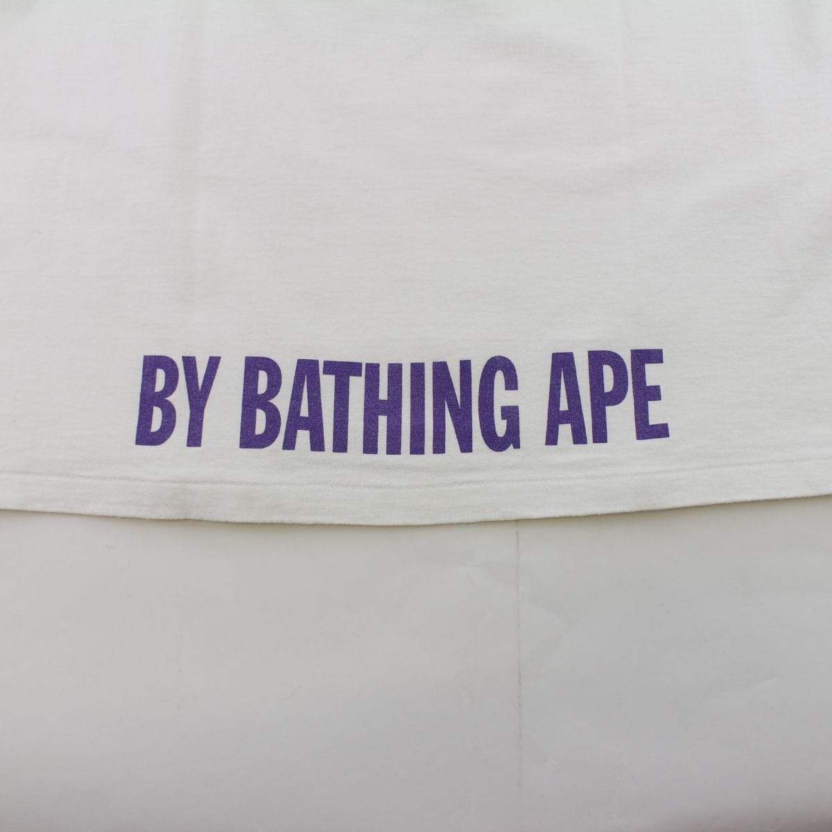 Bape x One Piece Purple Camo whitebeard Tee White - SaruGeneral