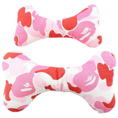 Bape Pink Camo Dog Toy Bone