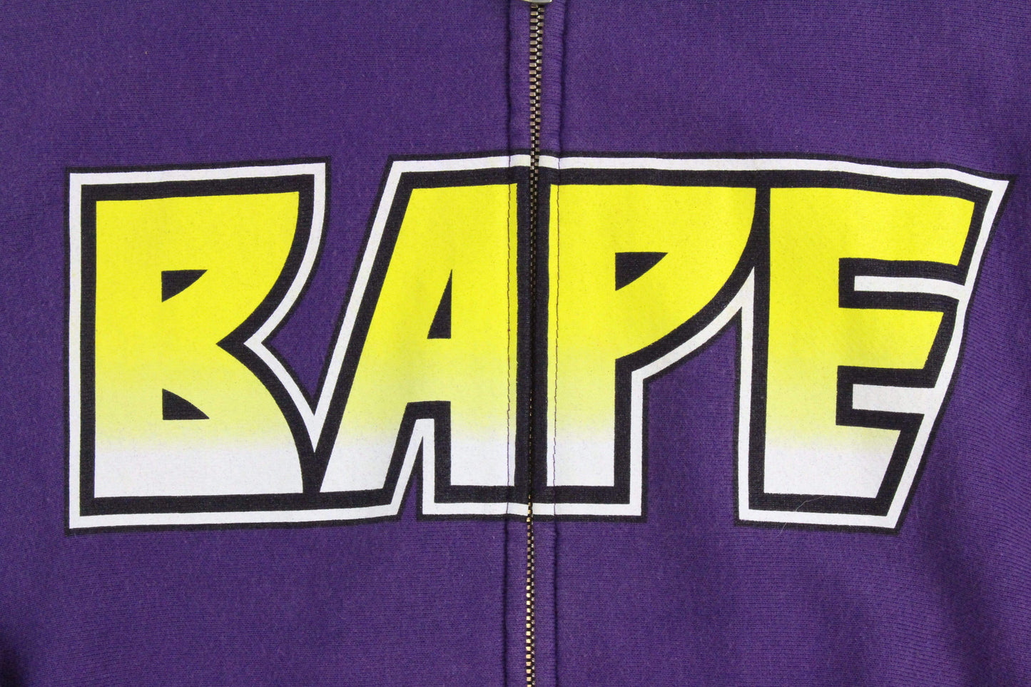 Bape yellow kiss Logo Hoodie Purple - SaruGeneral