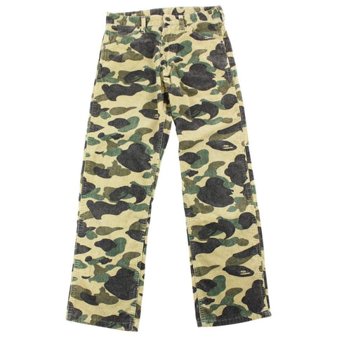 Bape 1st Yellow Camo Cord Pants