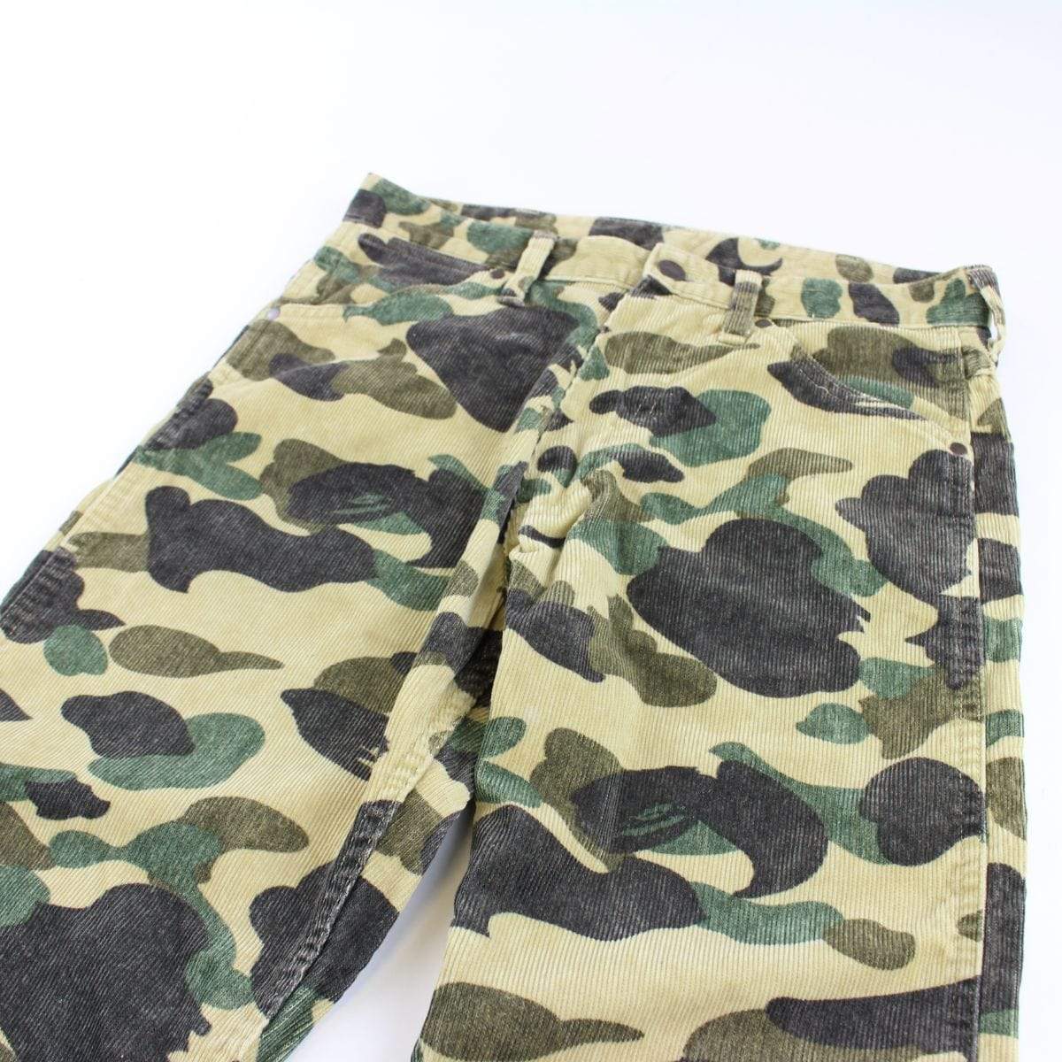 Bape 1st Yellow Camo Cord Pants - SaruGeneral