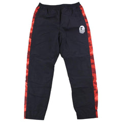 Pantalon de survêtement Bape Red Camo Strip noir