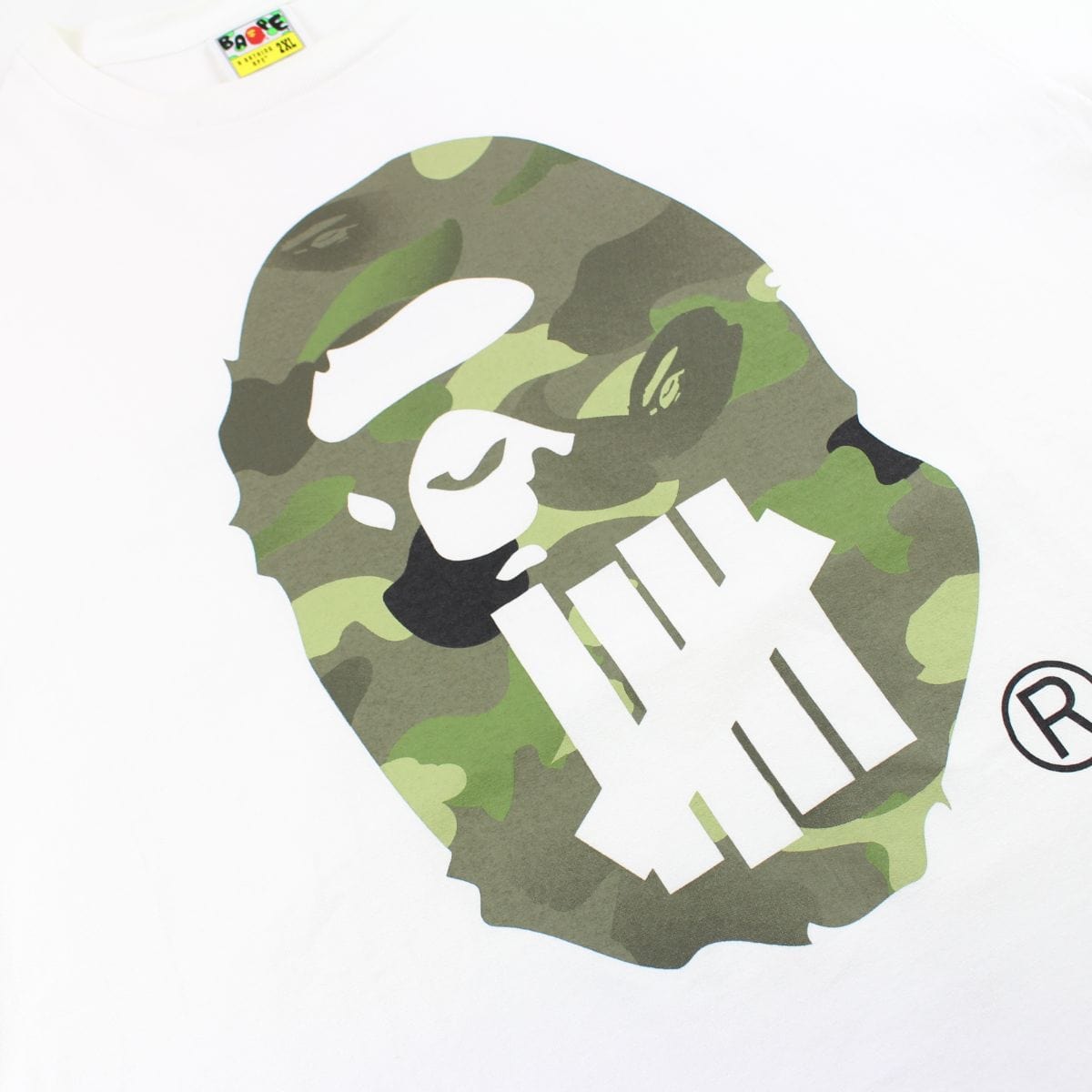 Bape x Undefeated Big Ape Logo tee white - SaruGeneral