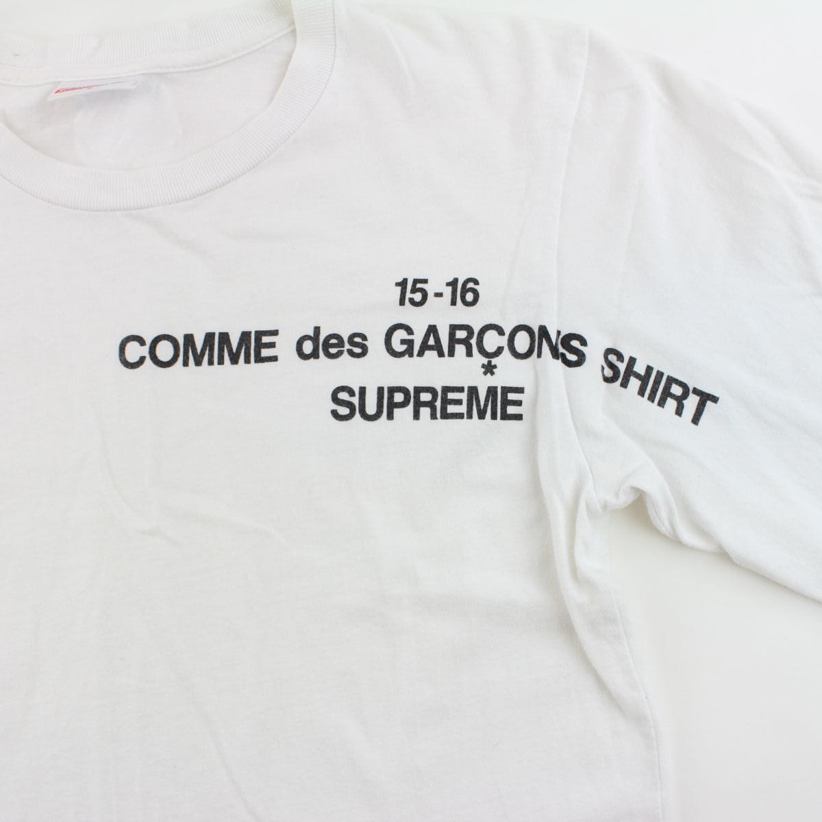 Supreme x CDG Logo LS White – SARUGENERAL