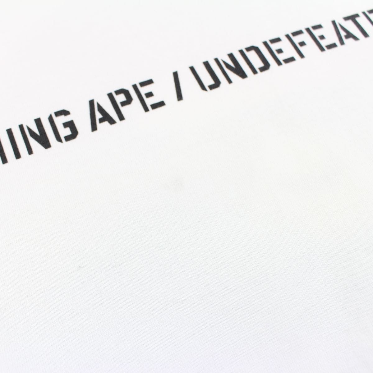 Bape x Undefeated Big Ape Logo tee white - SaruGeneral