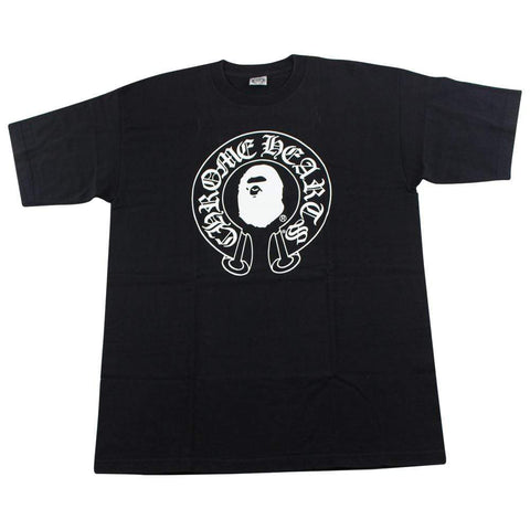 Bape x Chrome Hearts Big Ape Logo Tee Black