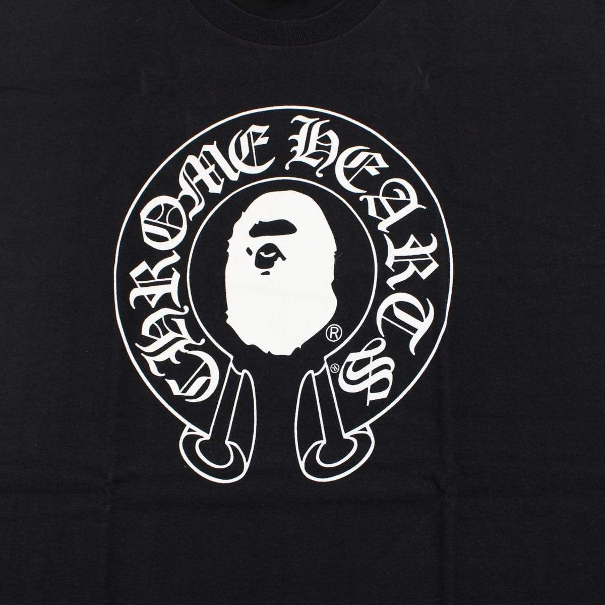 Bape x Chrome Hearts Big Ape Logo Tee Black