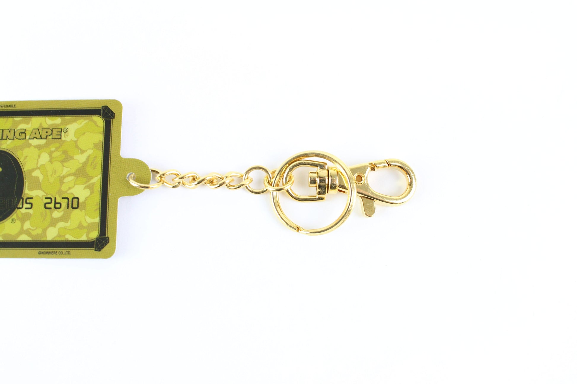 bape members exclusive gold card keychain - SaruGeneral