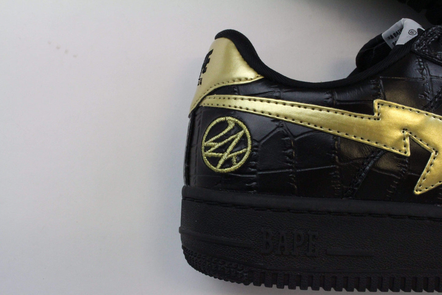 Bape x 24K Black and Gold Bapestas - SaruGeneral