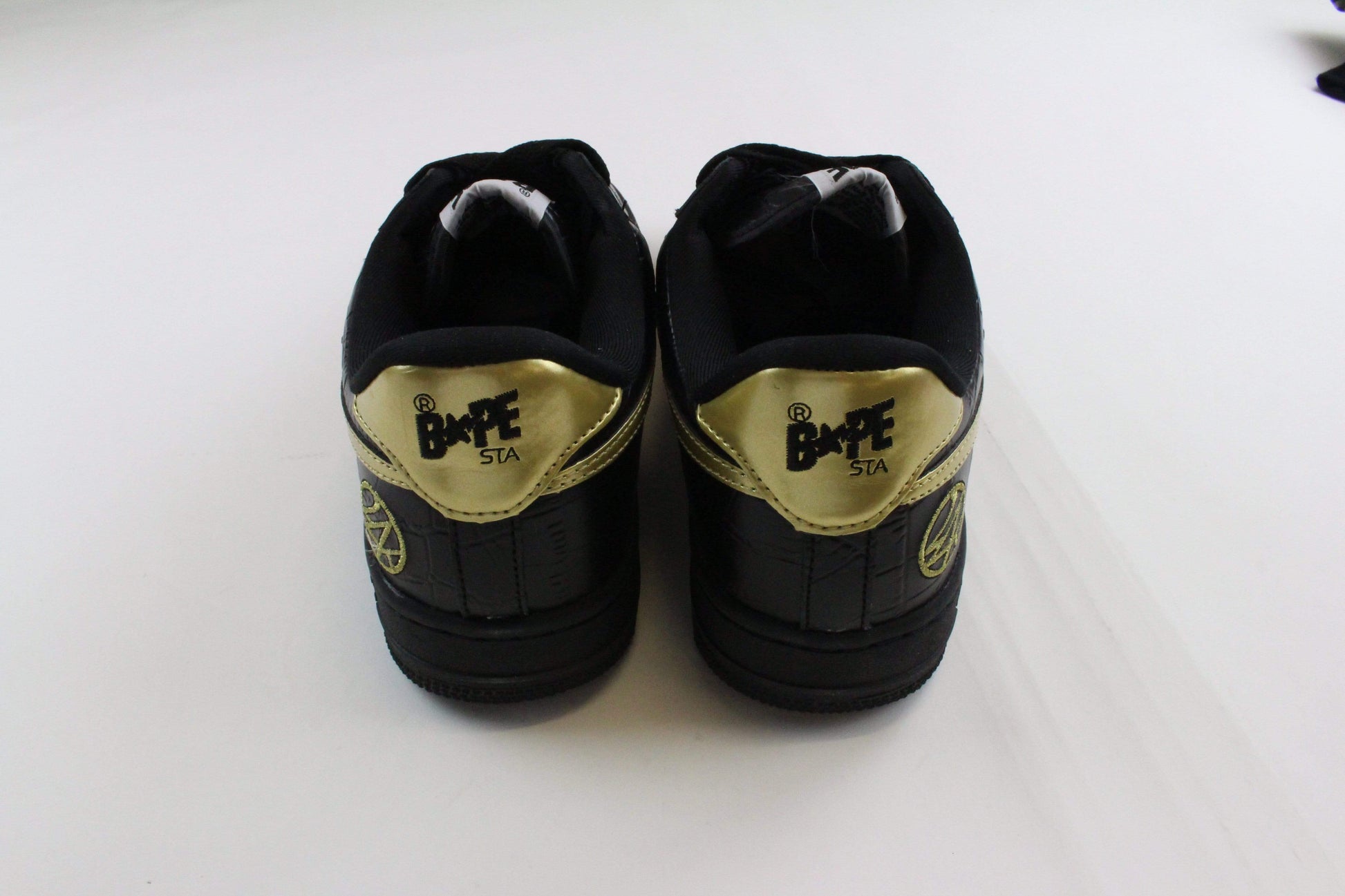 Bape x 24K Black and Gold Bapestas - SaruGeneral