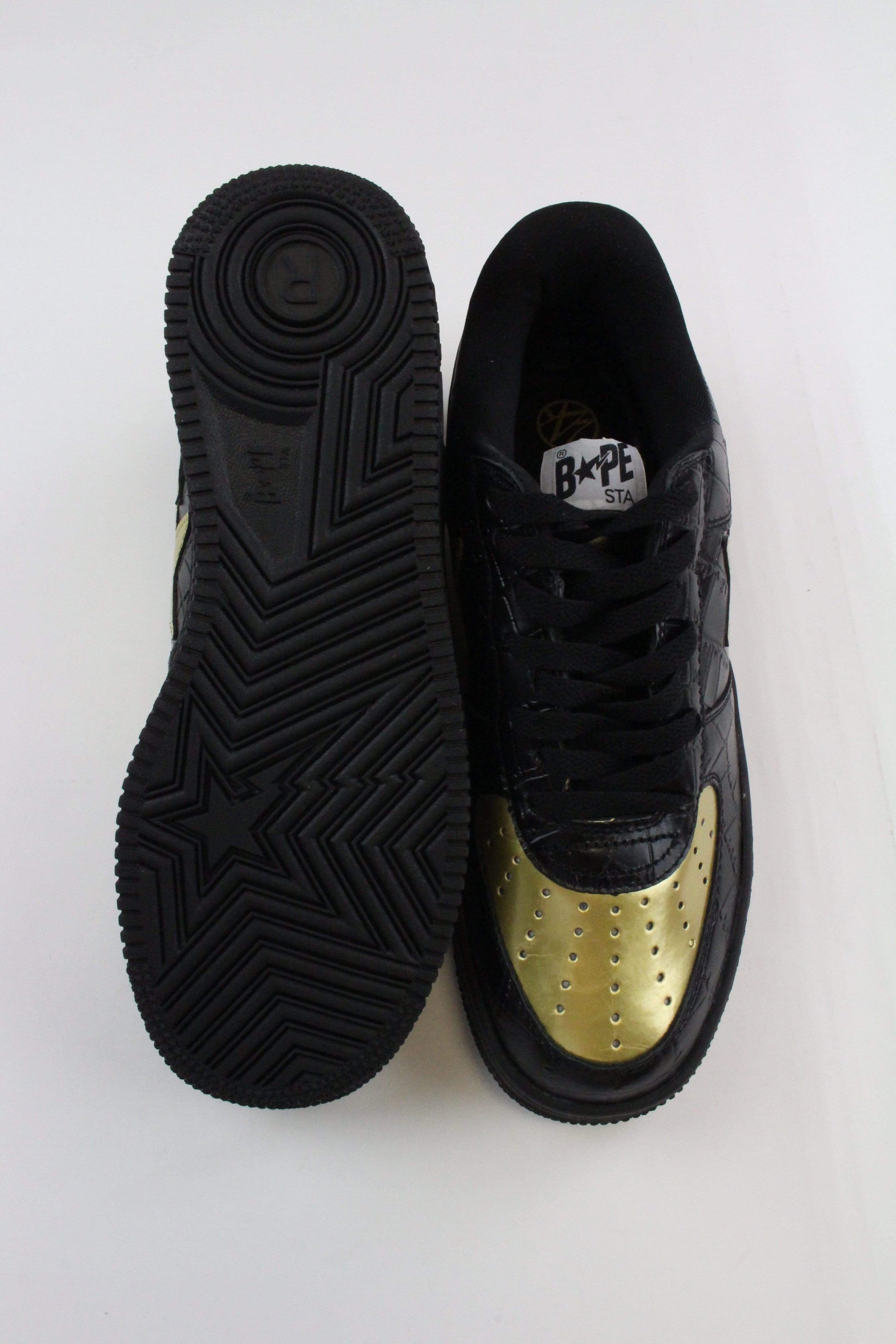 Bape x 24K Black and Gold Bapestas - SaruGeneral