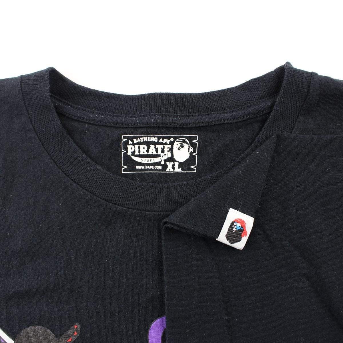 Bape One Piece Logos Tee Black - SaruGeneral