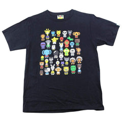 T-shirt Bape Baby Milo Animal Figures Noir