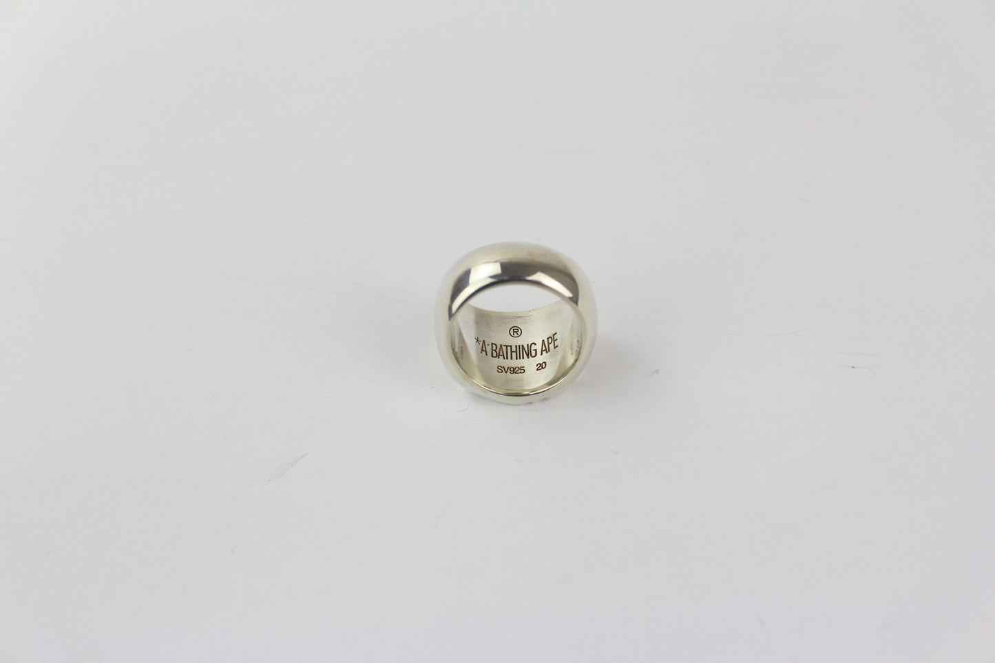 bape original 925 silver big ape logo ring - SaruGeneral