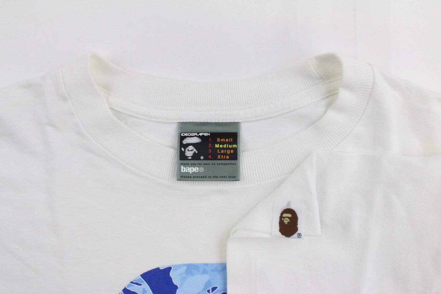 Bape x Kaws Blue Big Ape Tee White - SaruGeneral