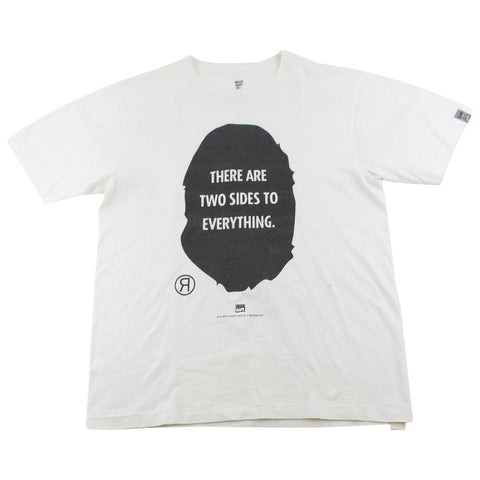 Bape Ursus Two Sides Big Ape Logo Tee White