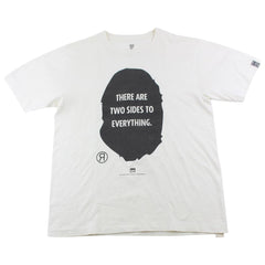 Bape Ursus Two Sides Big Ape Logo Tee White