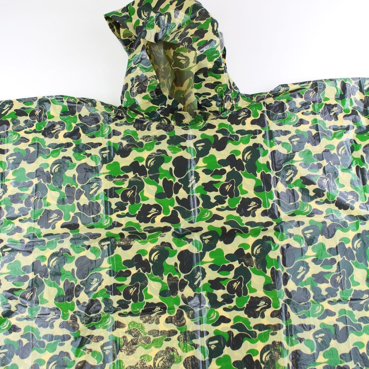 Bape Green Camo Rain Poncho - SaruGeneral