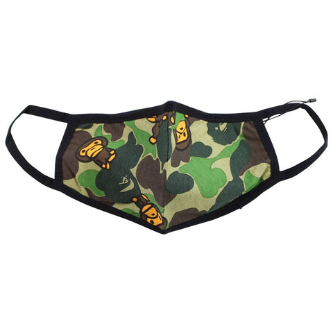 Bape baby Milo 1st Green Camo Facemask