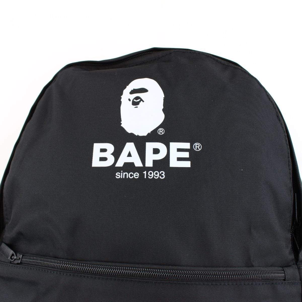 Bape Big Ape logo Backpack Black - SaruGeneral