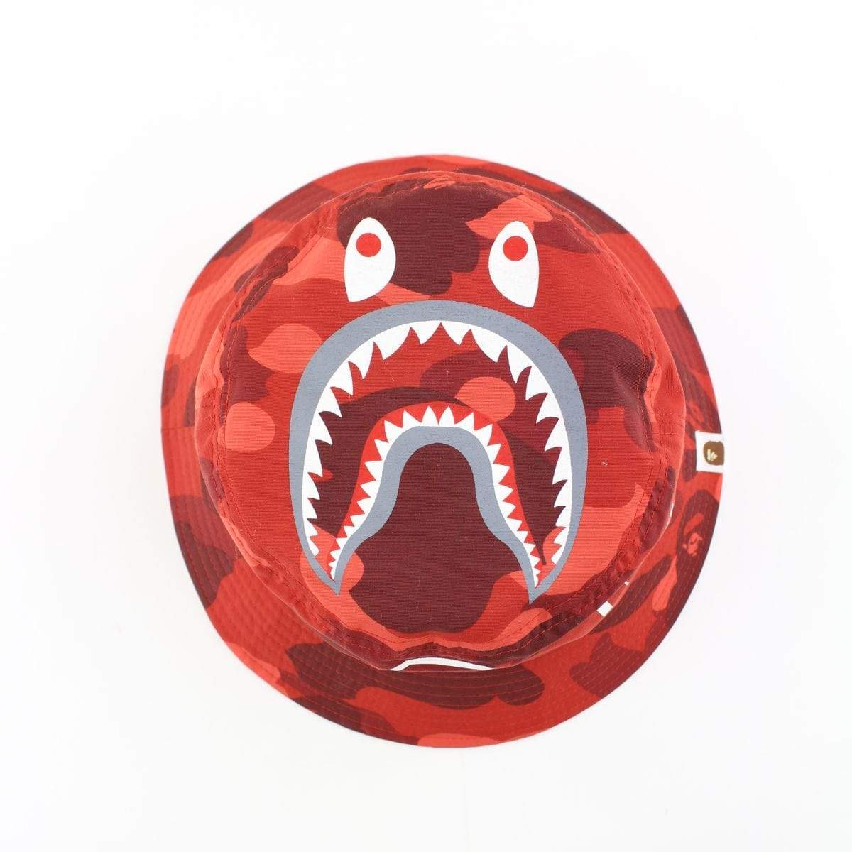 Bape Shark Face Bucket Hat Red Camo - SaruGeneral