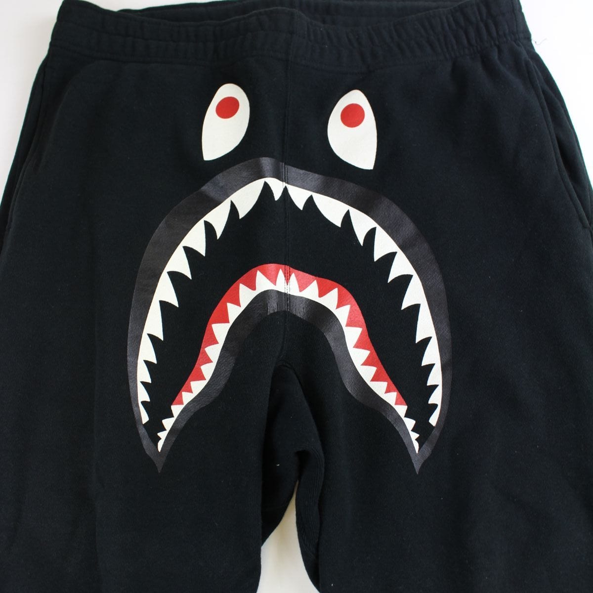 Bape green camo Shark Face WGM Joggers Black - SaruGeneral