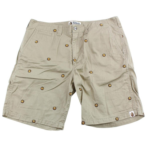 Bape Baby Milo Allover Shorts Tan