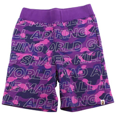 Short camouflage violet Bape ASNKA