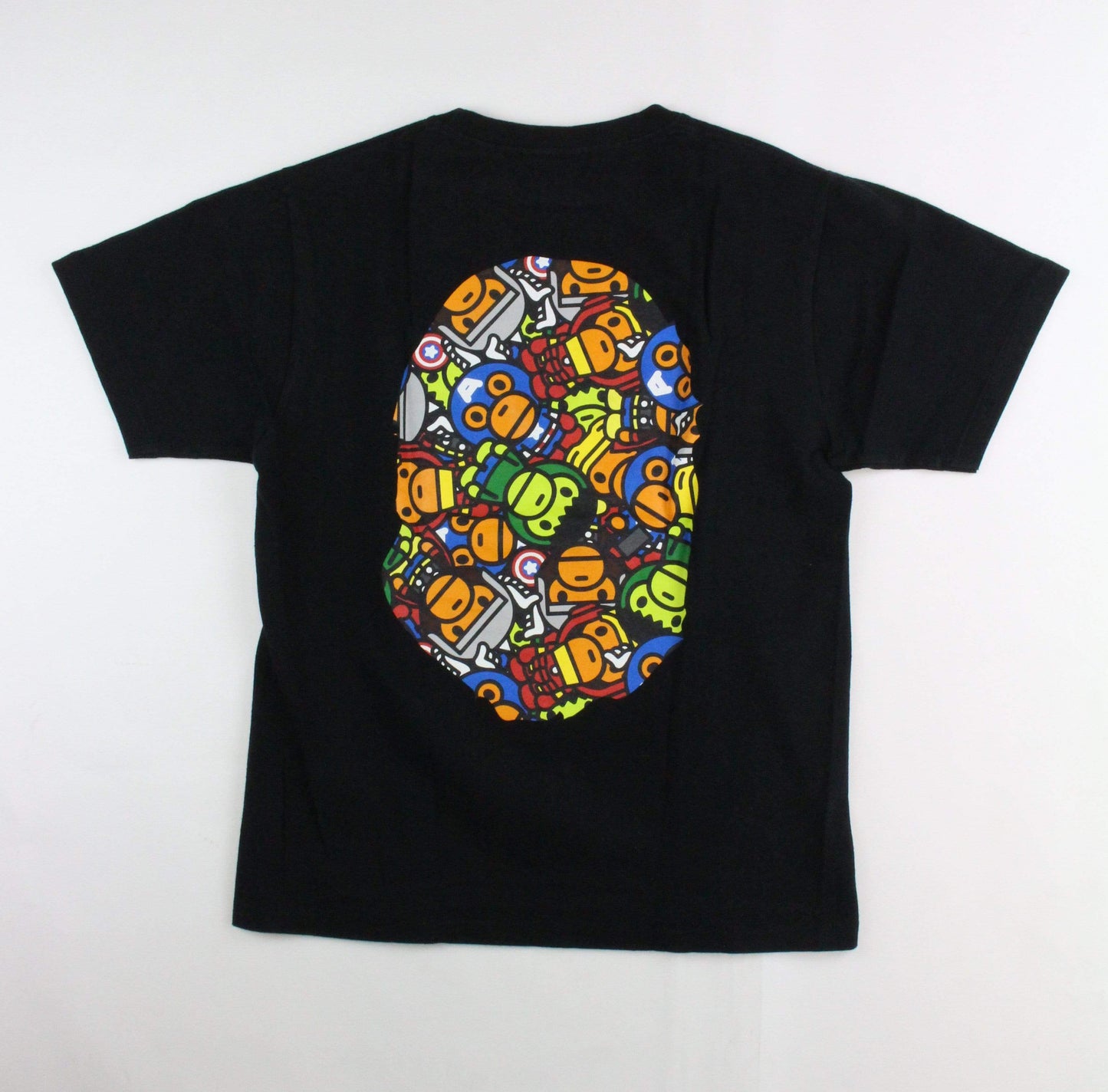 Bape x Marvel Avengers Big Ape Logo Tee Black - SaruGeneral