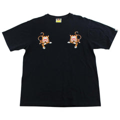 Bape Tiger Sharks chest Logo Tee Black