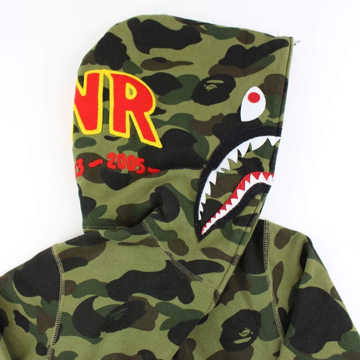 Bape 1st Green Camo PONR Shark Hoodie - SaruGeneral