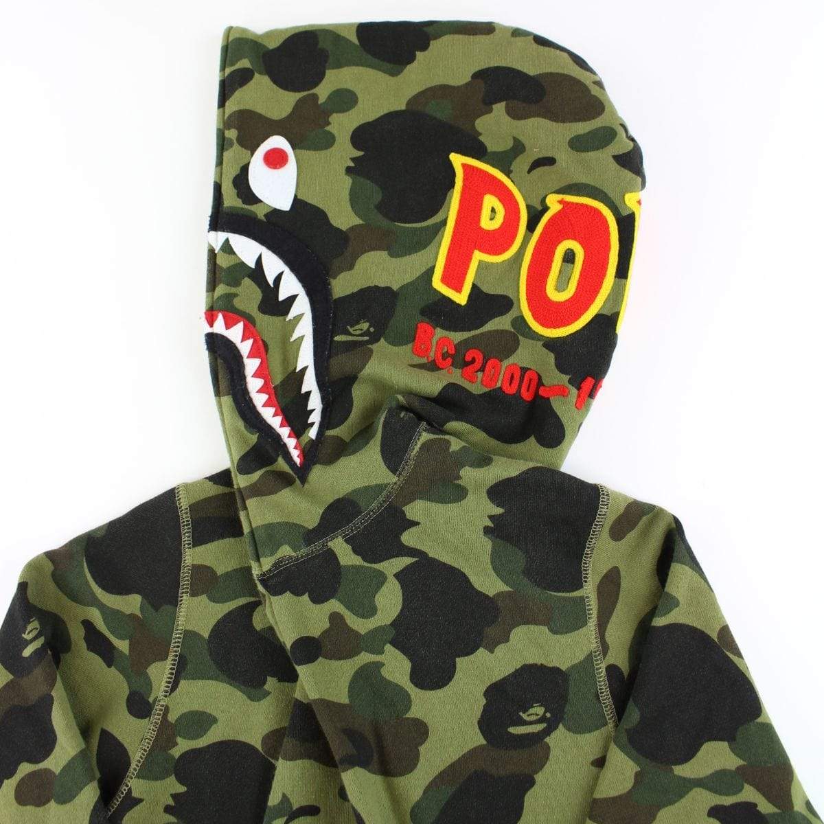 Bape 1st Green Camo PONR Shark Hoodie - SaruGeneral