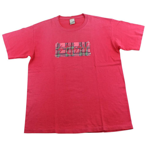 stussy tartan box tee red