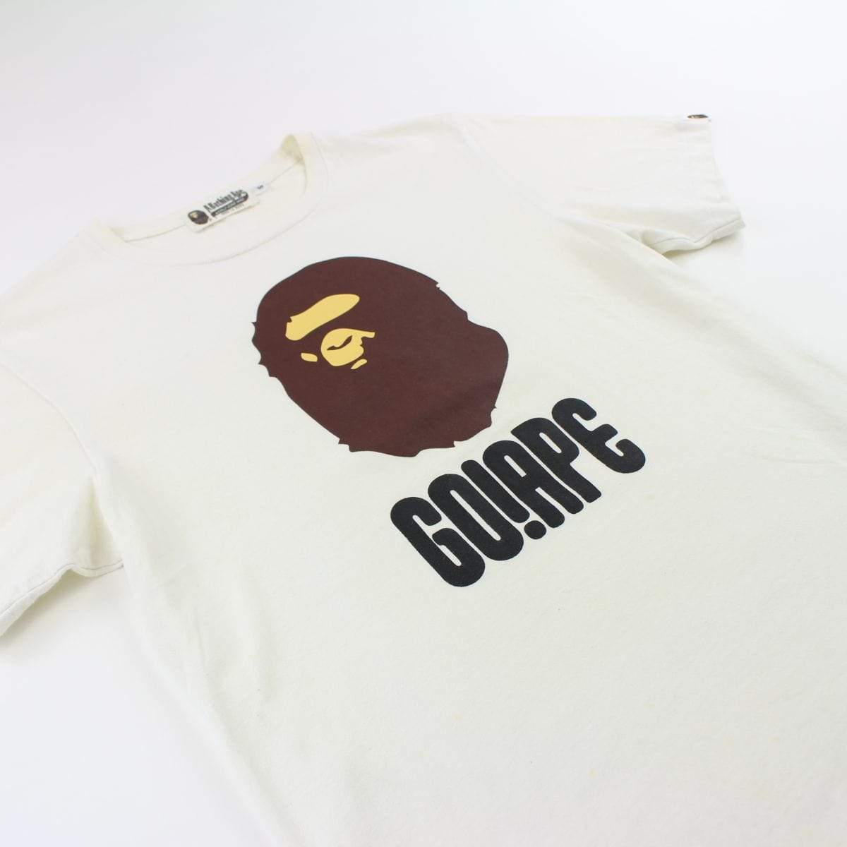 Bape go ape big ape logo tee white - SaruGeneral