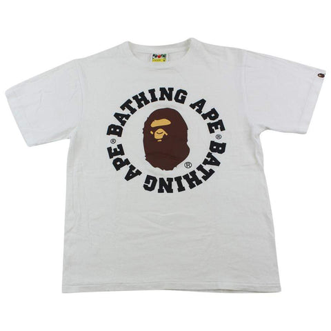 Bape A Bathing Ape Circle Ape Tee White