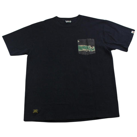 Bape Green Tiger Pocket Tee Black