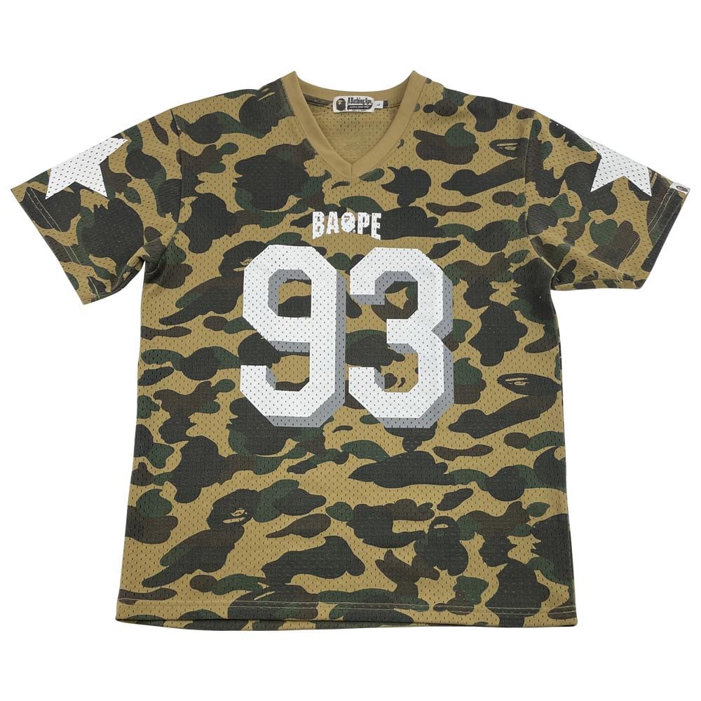 Bape 1st Yellow camo mesh jersey - SaruGeneral