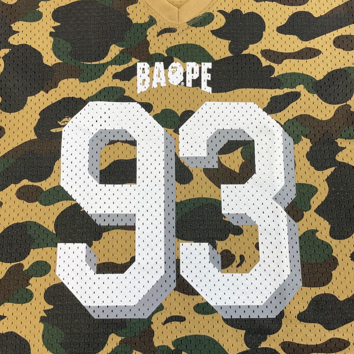 Bape 1st Yellow camo mesh jersey - SaruGeneral