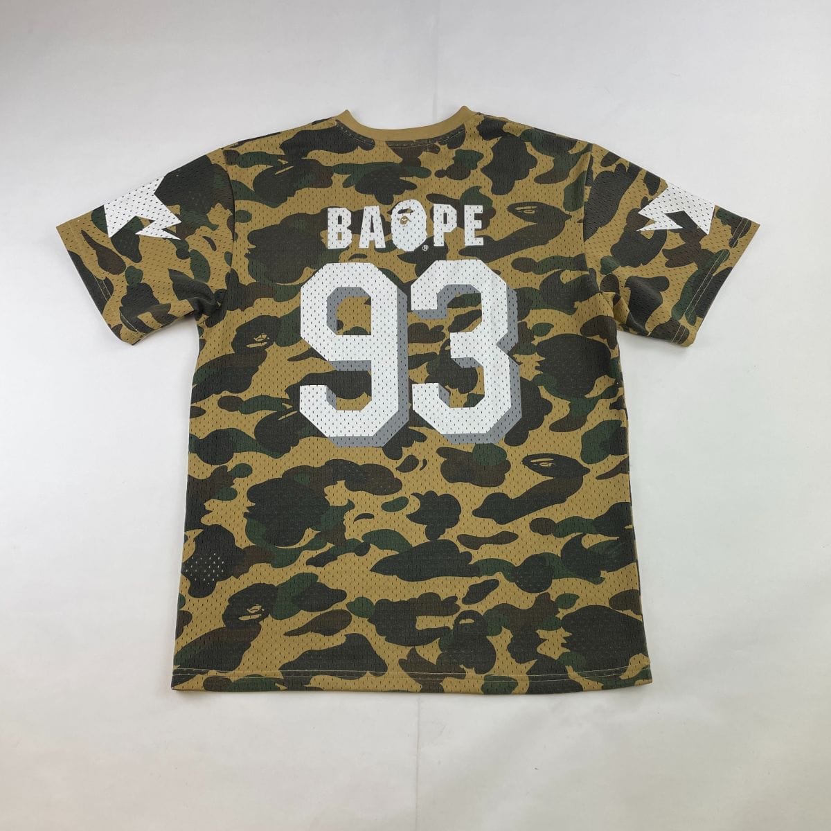 Bape 1st Yellow camo mesh jersey - SaruGeneral