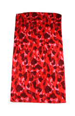 Serviette Bape camouflage rouge 150 cm x 82 cm