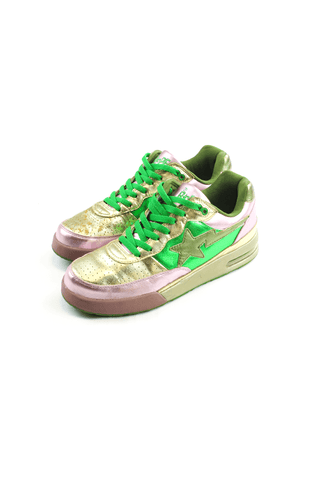 Bape Roadsta Pharrell Gold & Pink