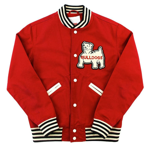 Supreme Bulldogs Varsity Jacket Red