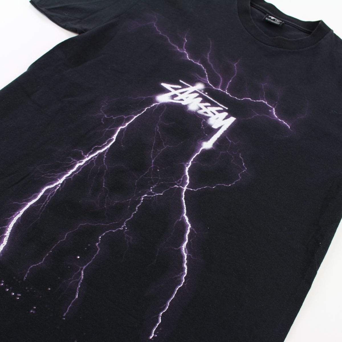 Stussy Lightning Tee Black - SaruGeneral