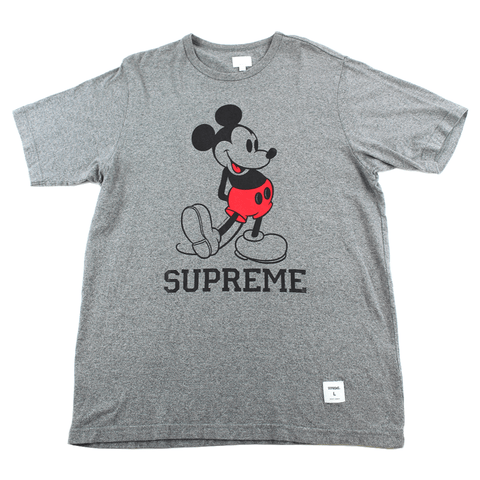 Supreme Mickey Mouse Tee Grey